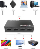ARIZONE 4K HDMI Splitter 1 In 4 Out, 1x4 Ports Box Supports Full Ultra HD 1080P and 3D Compatible with PC STB Xbox PS4 PS3 Fire Stick