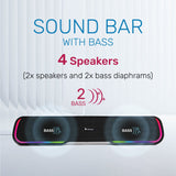 ARIZONE AS-983 Portable Wireless Bluetooth Speaker for Gaming and Music with RGB Lights